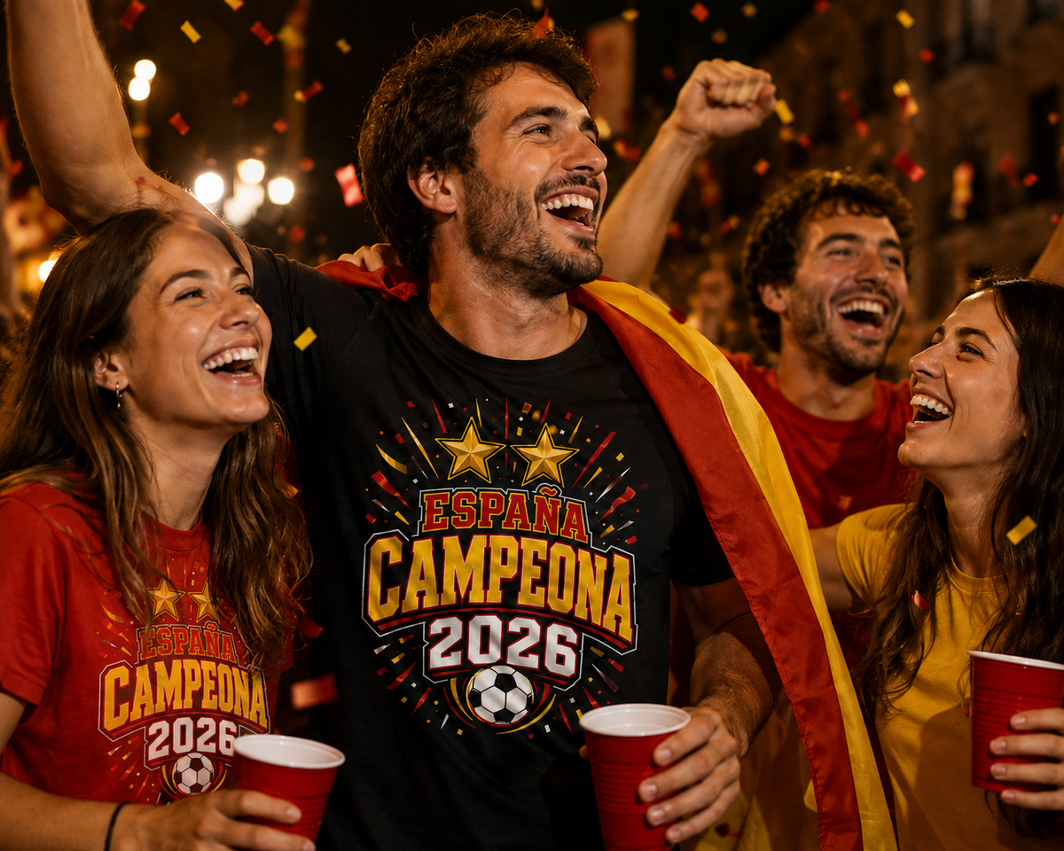 Camiseta España Campeona 2026 de Fútbol para Bebé