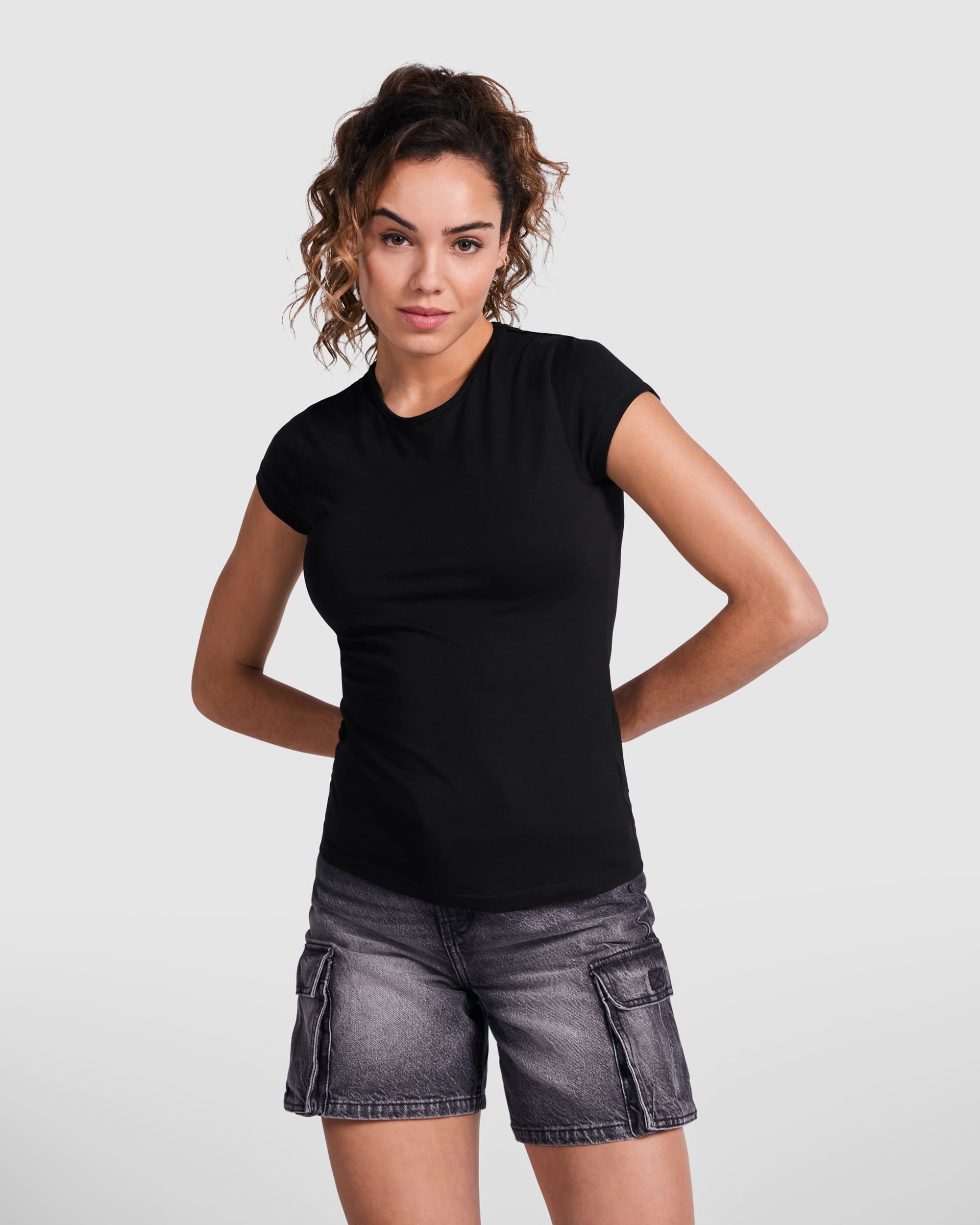 Camiseta mujer personalizada de algodón entallada