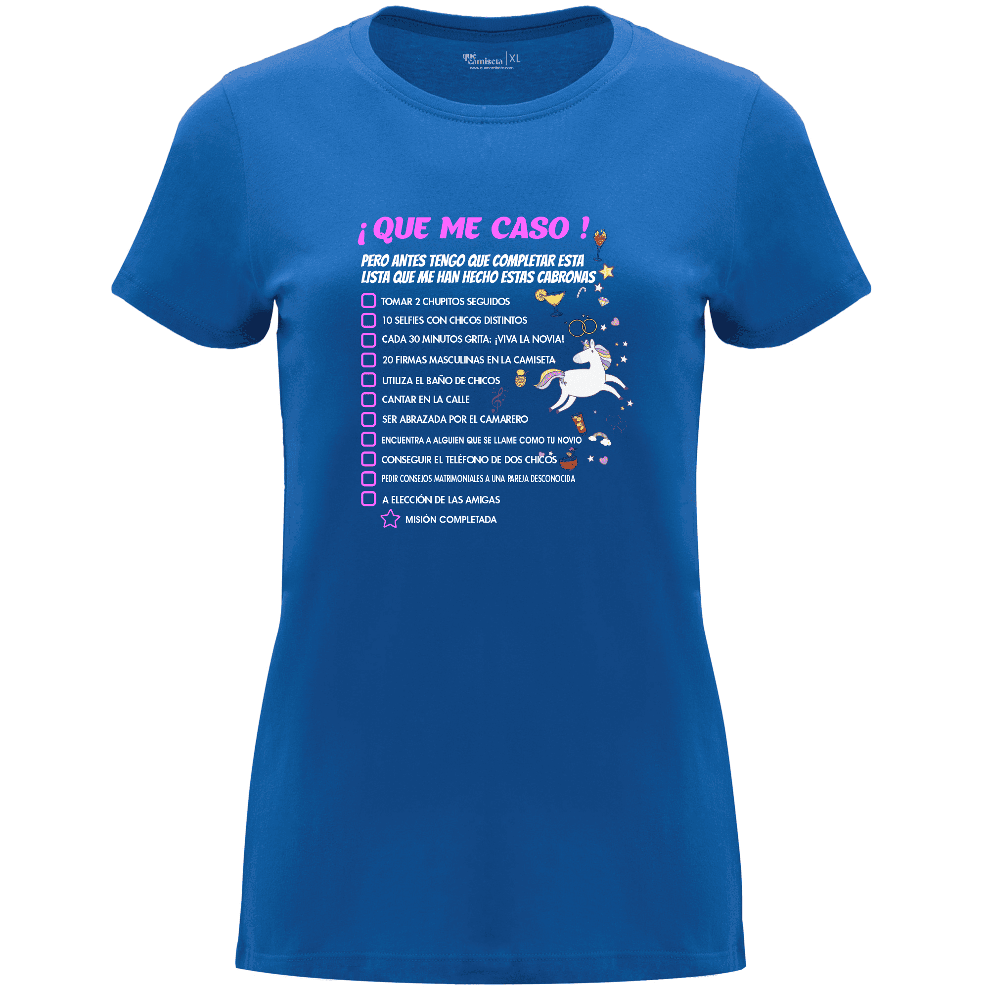 Camiseta despedida de soltera - Que me caso