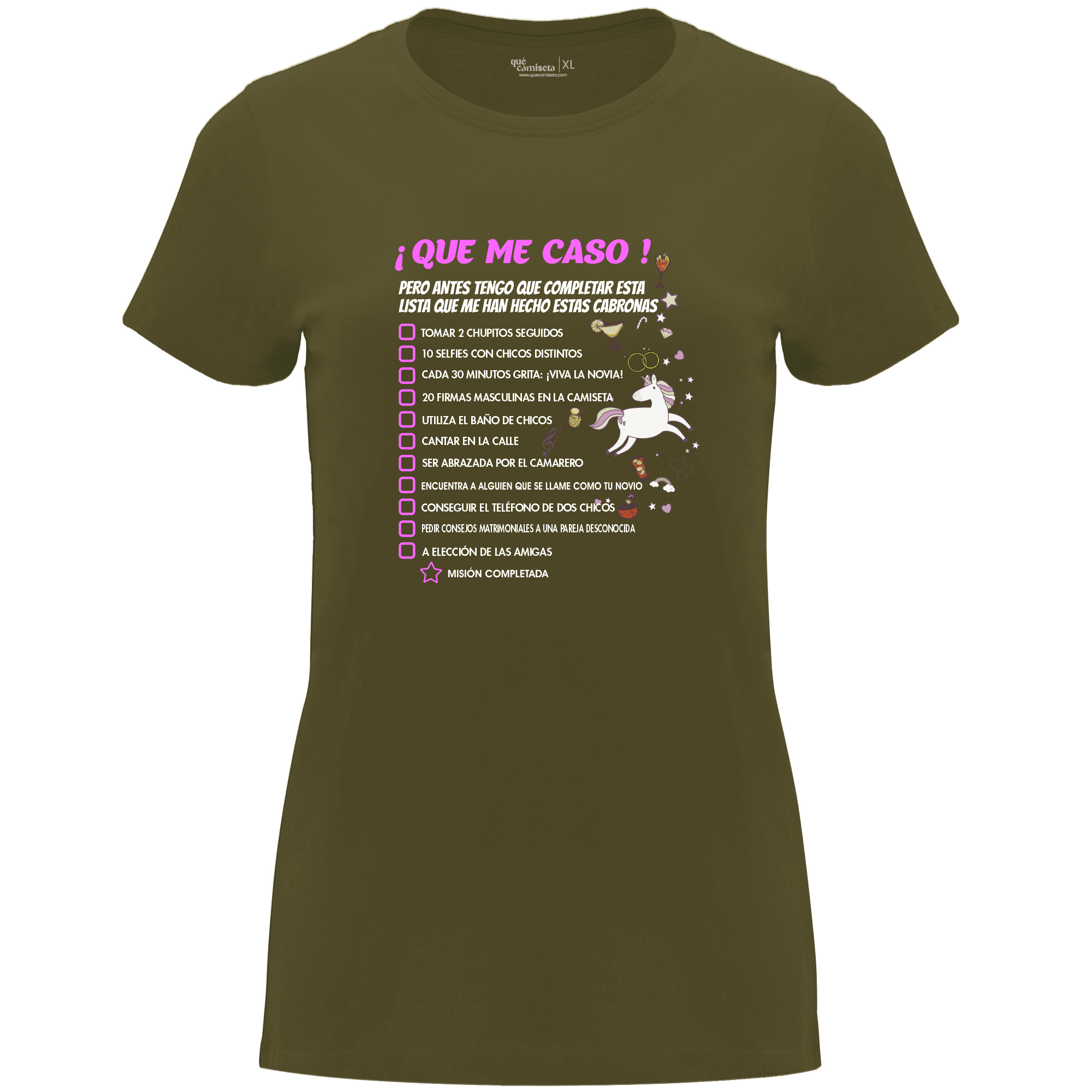 Camiseta despedida de soltera - Que me caso