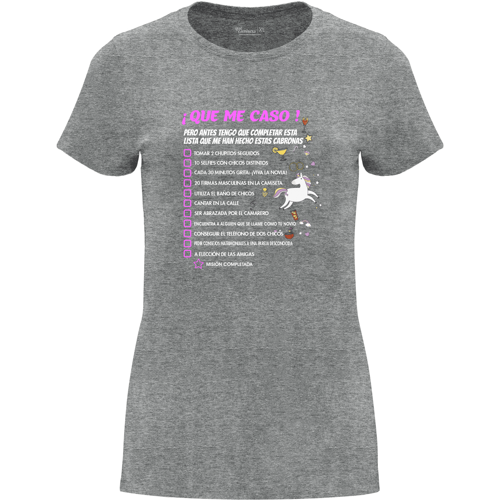 Camiseta despedida de soltera - Que me caso