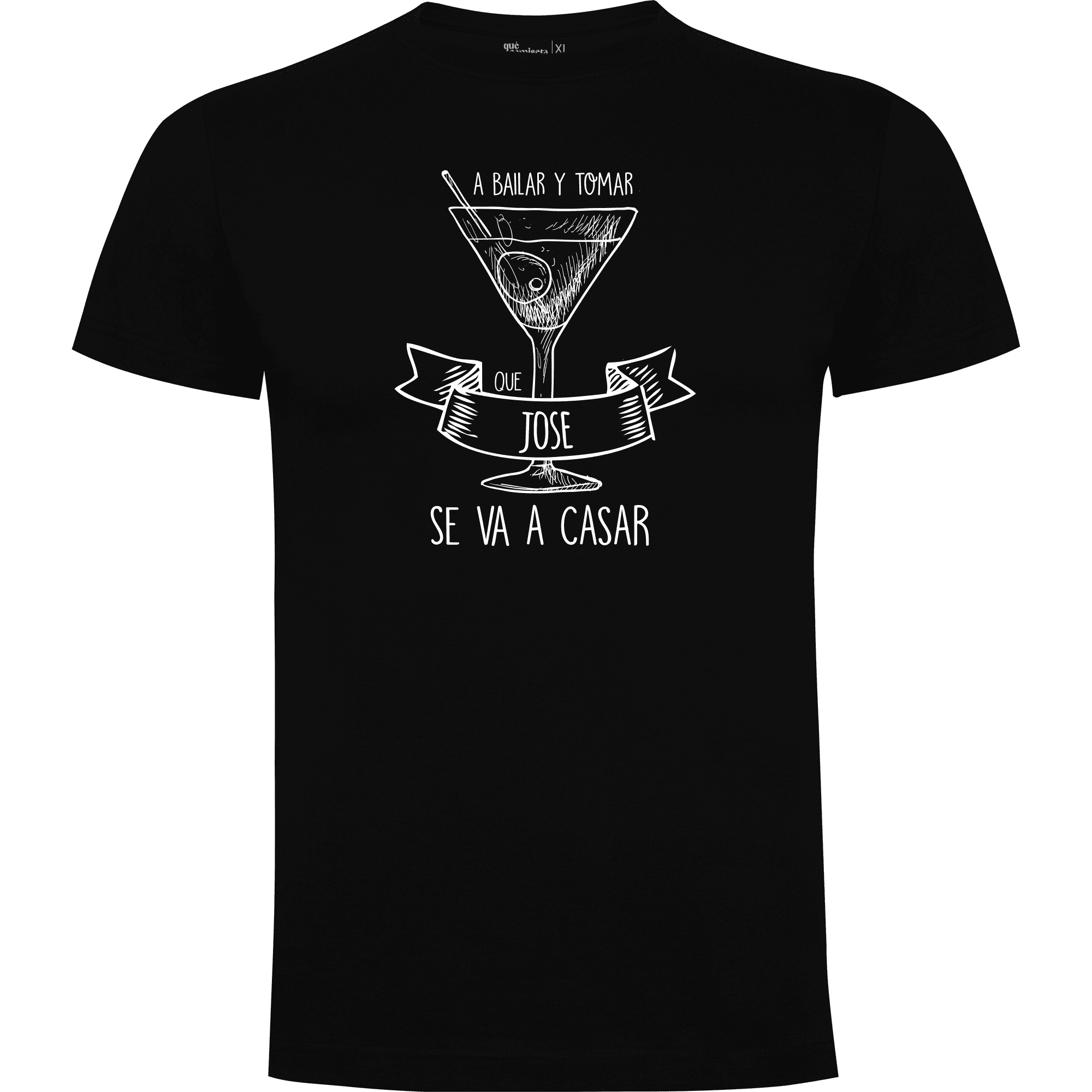Camiseta despedida de soltero diseño A bailar y a tomar