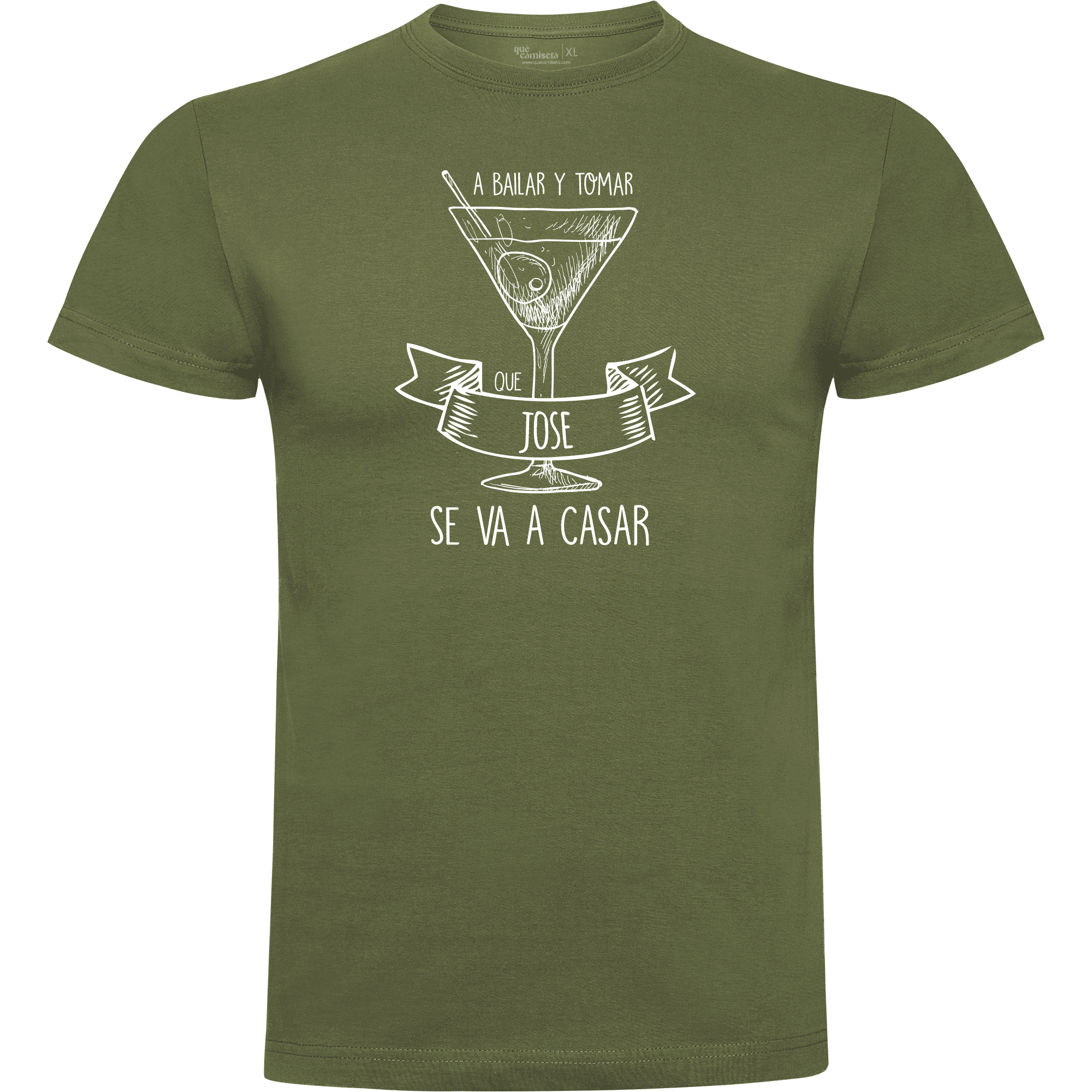 Camiseta despedida de soltero · Diseño A bailar y a tomar