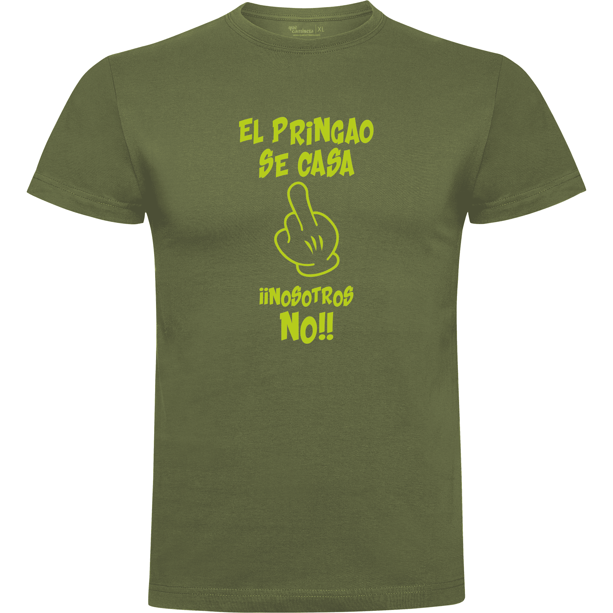 Camiseta despedida de soltero El pringao se casa