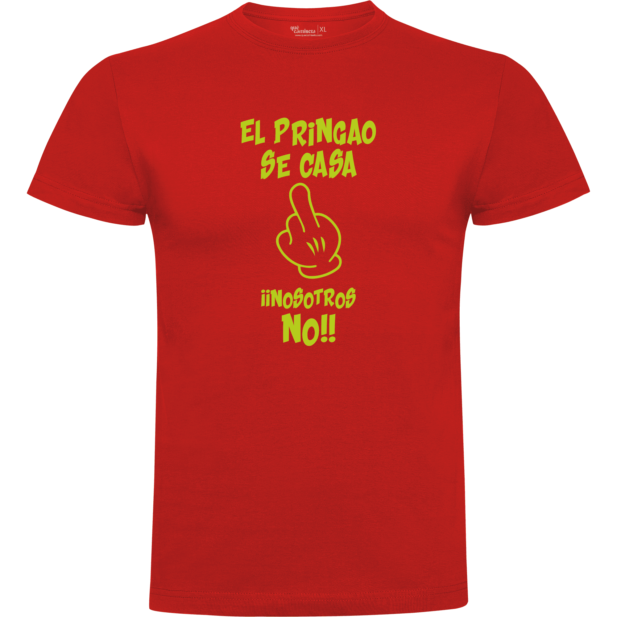 Camiseta despedida de soltero El pringao se casa