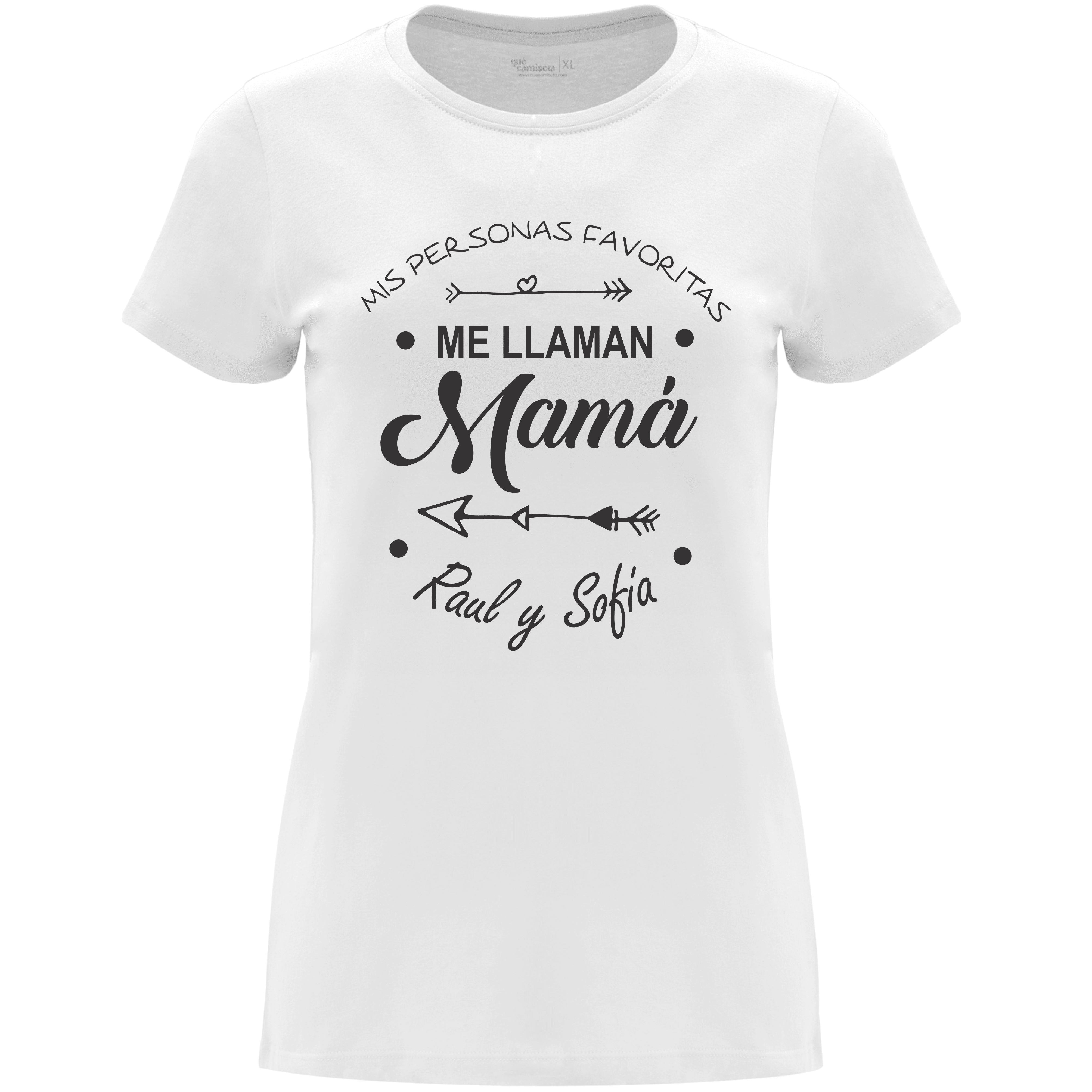 Camiseta Día de la Madre en Algodón Orgánico – Mis personas favoritas me llaman Mamá