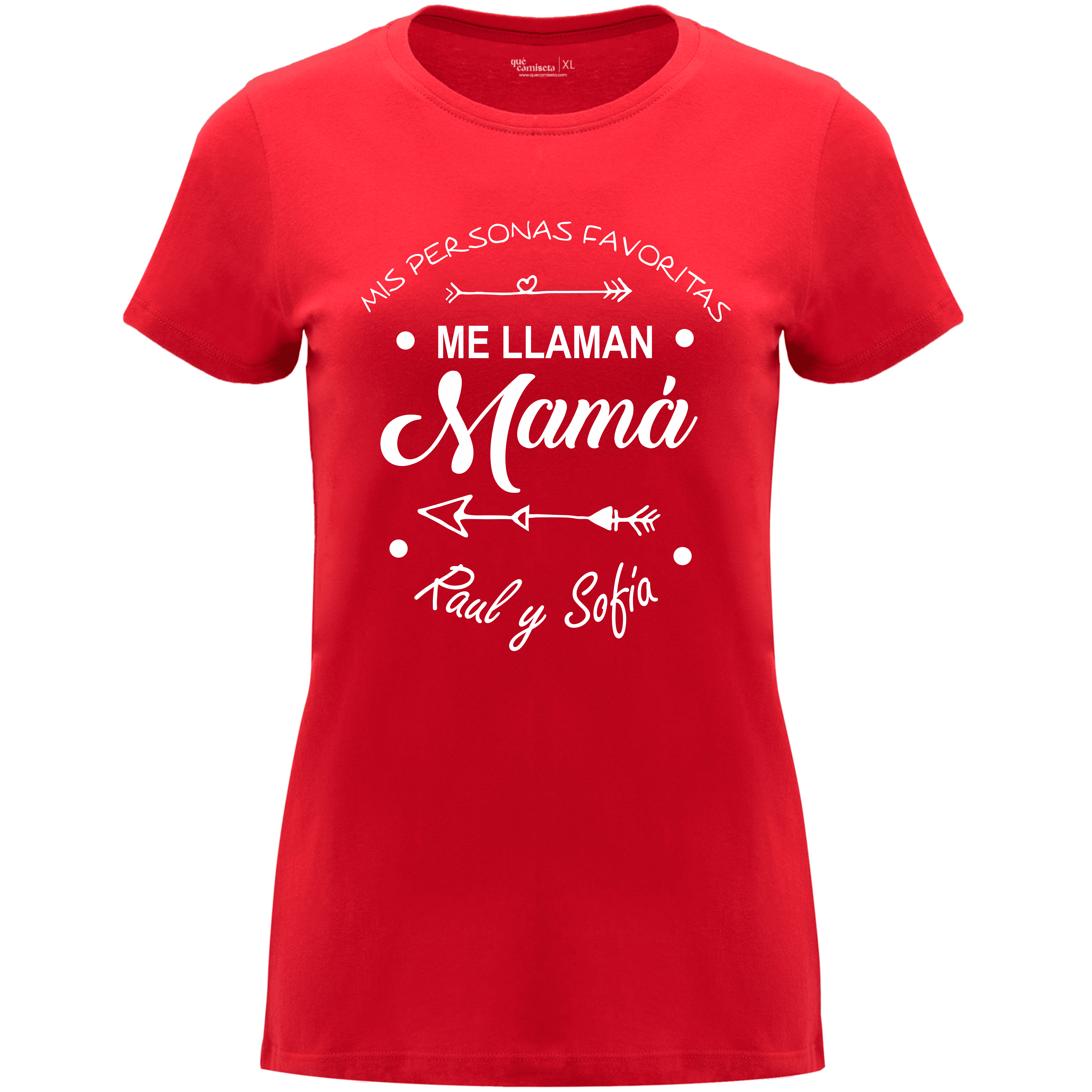 Camiseta Día de la Madre en Algodón Orgánico – Mis personas favoritas me llaman Mamá