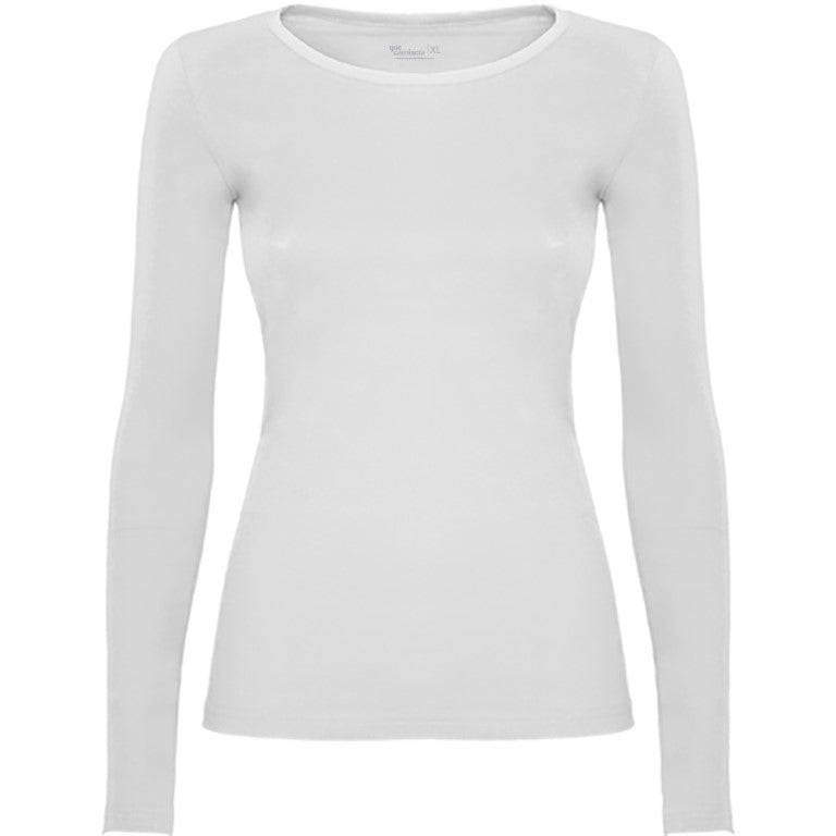 Camiseta mujer personalizada de algodón manga larga
