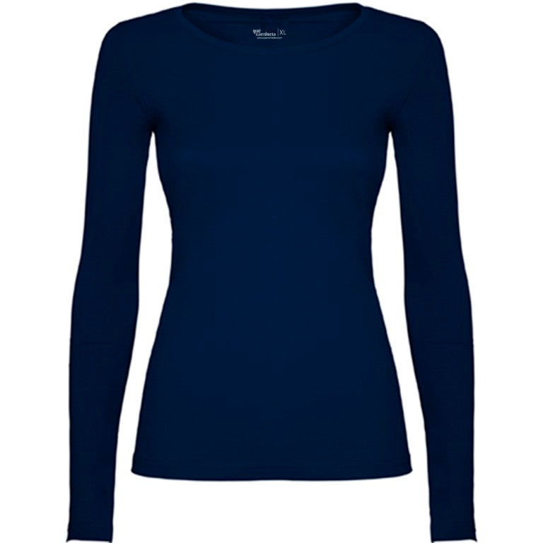 Camiseta mujer personalizada de algodón manga larga