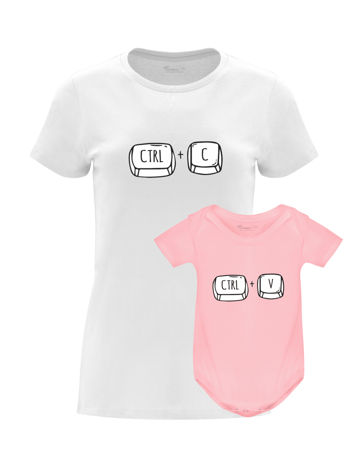 Pack Día de la Madre con camiseta para mamá y body o camiseta para bebé a juego