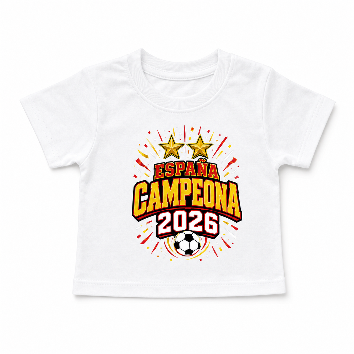 Camiseta España Campeona 2026 de Fútbol para Bebé