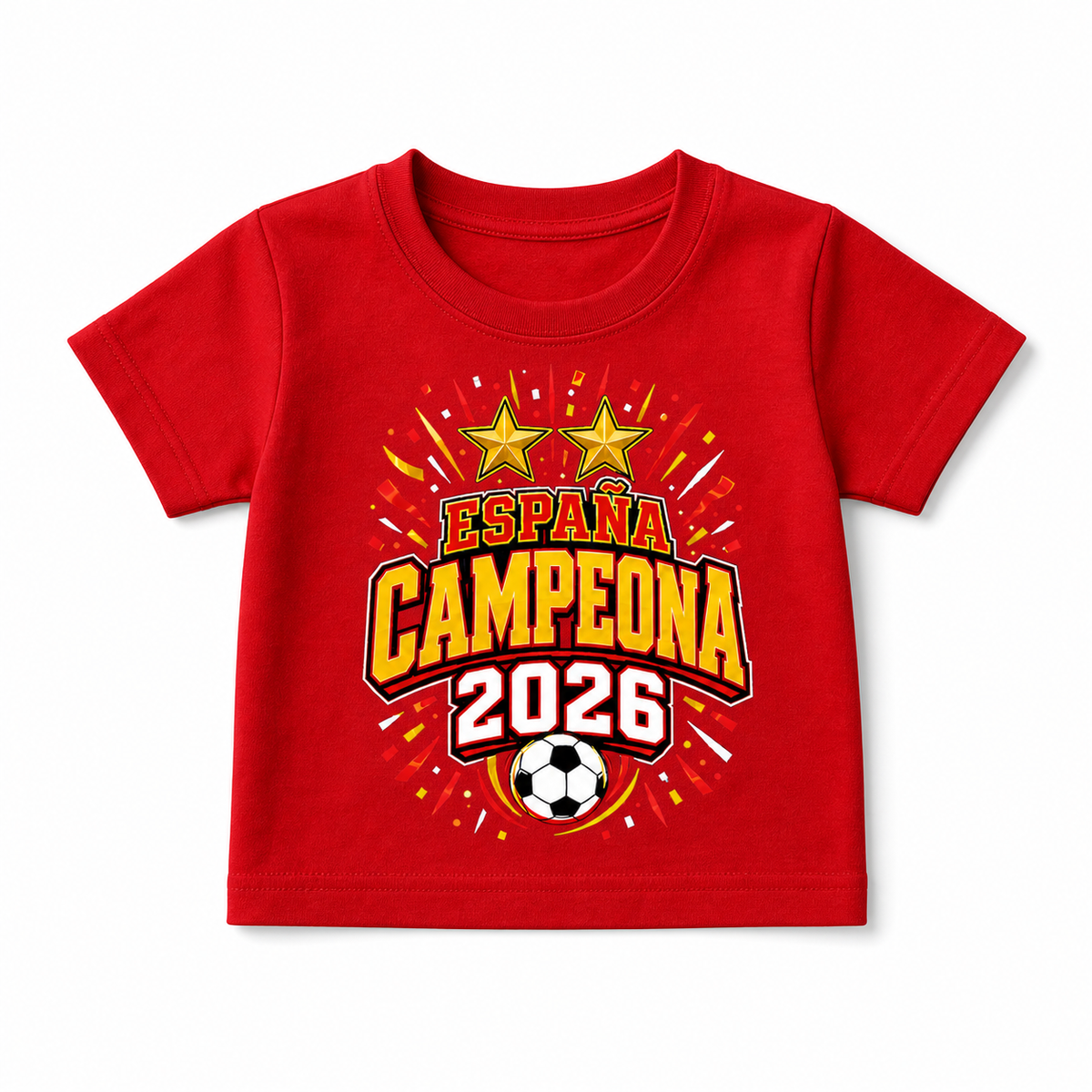 Camiseta España Campeona 2026 de Fútbol para Bebé