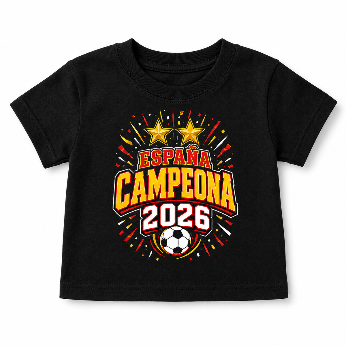 Camiseta España Campeona 2026 de Fútbol para Bebé