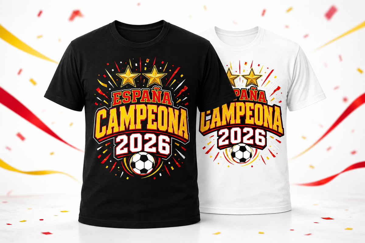 Camiseta España Campeona 2026 de Fútbol para Bebé