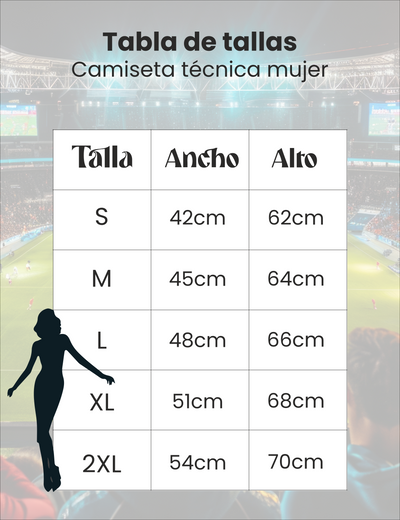 Camiseta de fútbol para mujer personalizada estilo España – no oficial