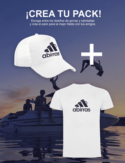 Pack de gorra trucker y camiseta - Diseño A birras - Despedida de soltero