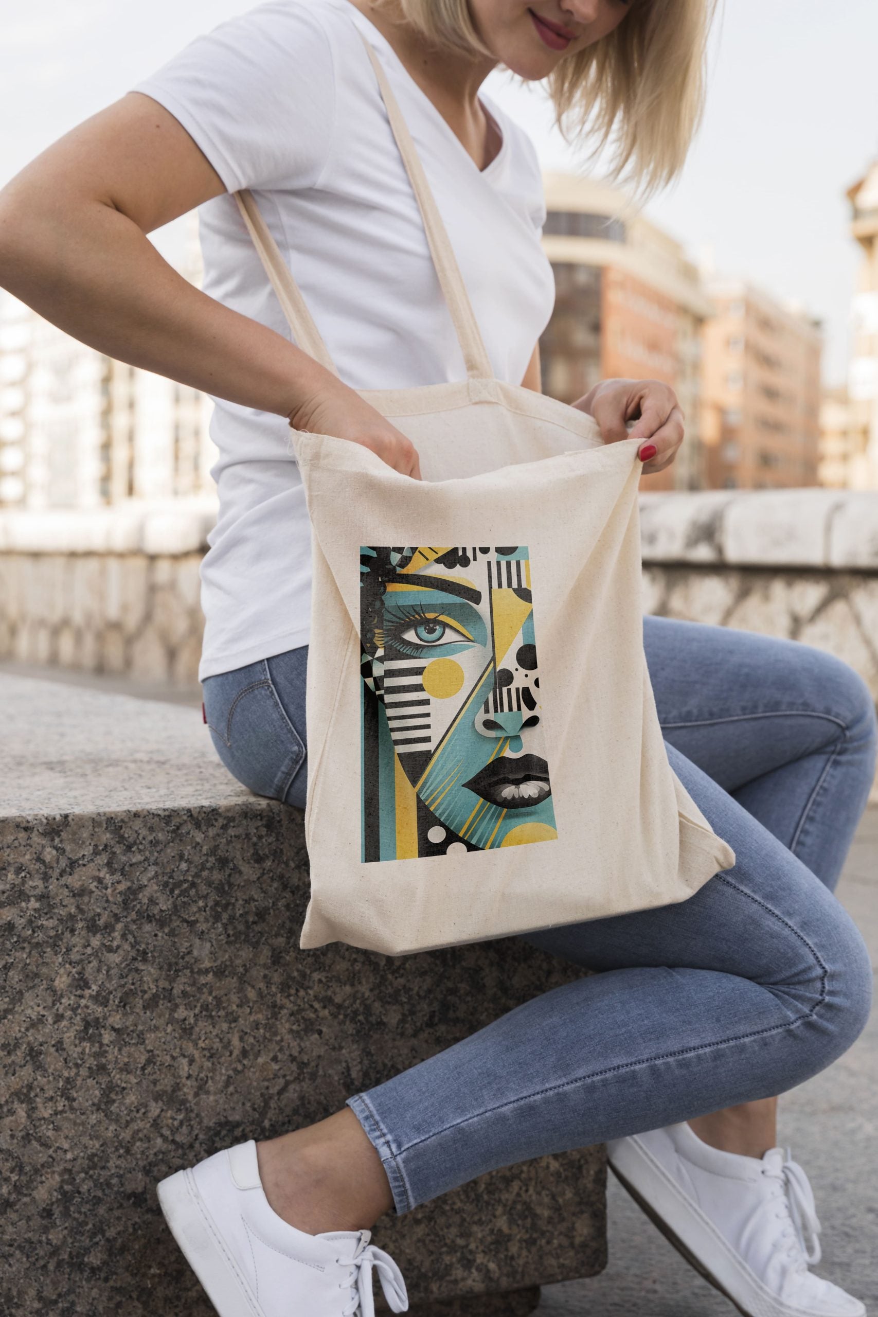 Tote bag Blue eyes