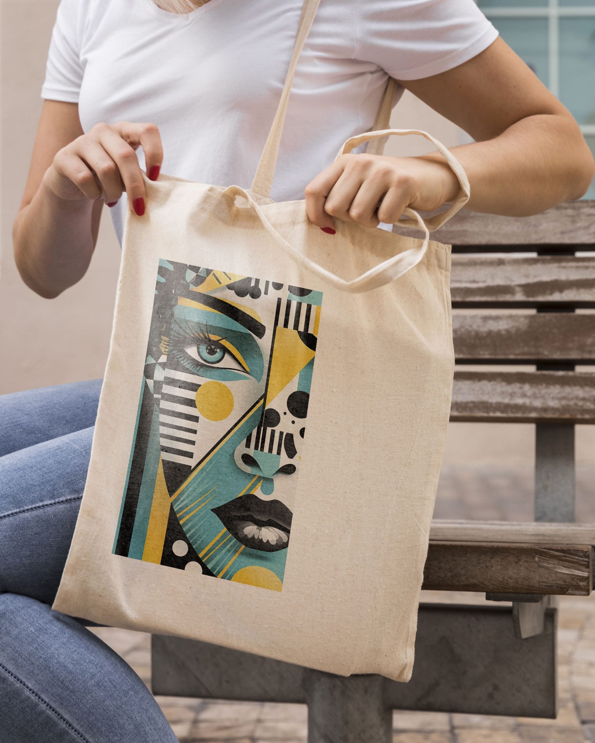 Tote bag Blue eyes