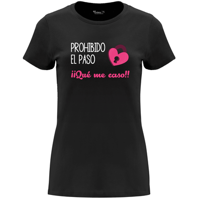Camiseta despedida de soltera - Prohibido el paso que me caso
