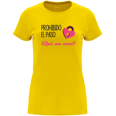Camiseta despedida de soltera - Prohibido el paso que me caso