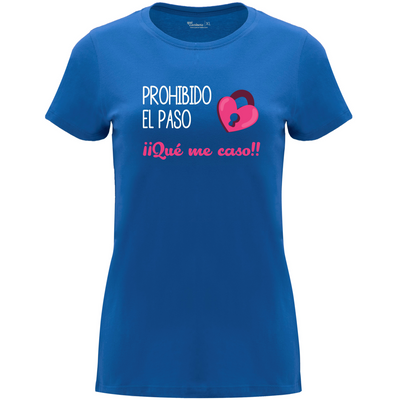 Camiseta despedida de soltera - Prohibido el paso que me caso