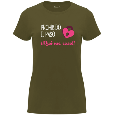 Camiseta despedida de soltera - Prohibido el paso que me caso