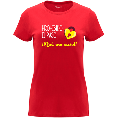 Camiseta despedida de soltera - Prohibido el paso que me caso