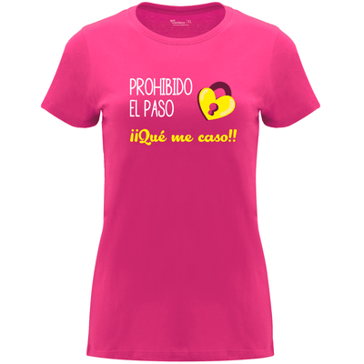 Camiseta despedida de soltera - Prohibido el paso que me caso