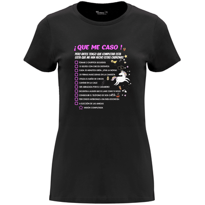 Camiseta despedida de soltera - Que me caso