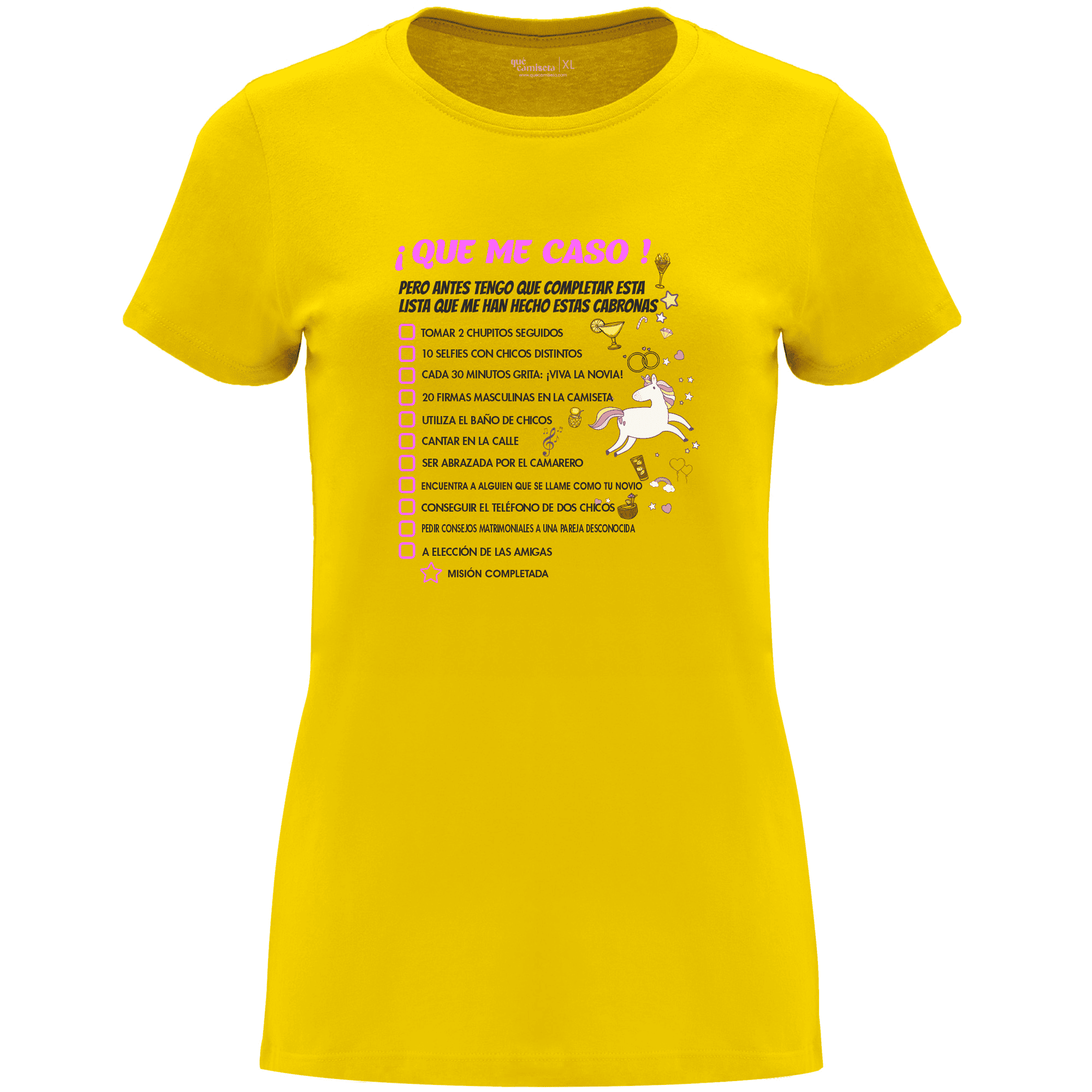 Camiseta despedida de soltera - Que me caso