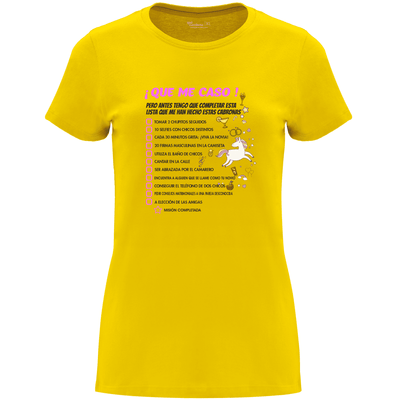 Camiseta despedida de soltera - Que me caso