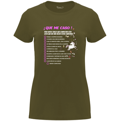 Camiseta despedida de soltera - Que me caso
