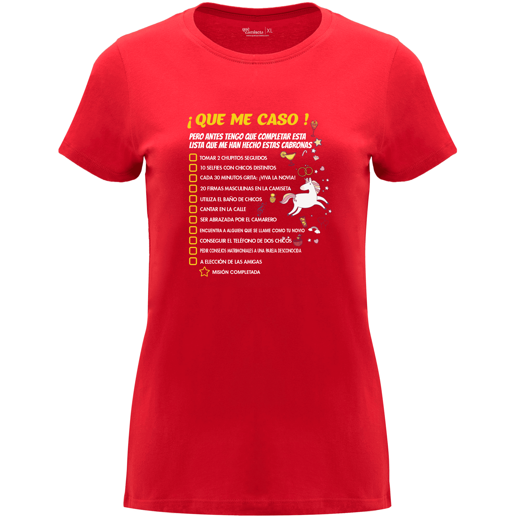 Camiseta despedida de soltera - Que me caso