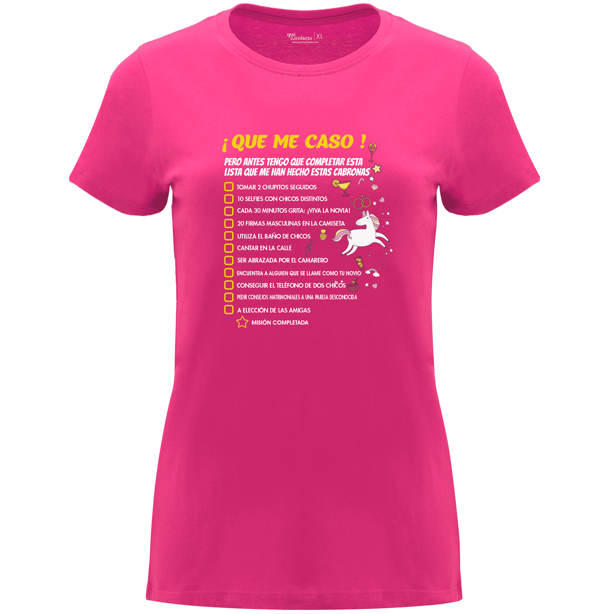 Camiseta despedida de soltera - Que me caso
