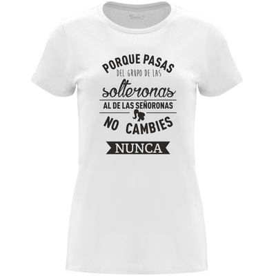 Camiseta despedida de soltera - De señorona a solterona