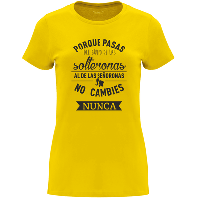 Camiseta despedida de soltera - De señorona a solterona