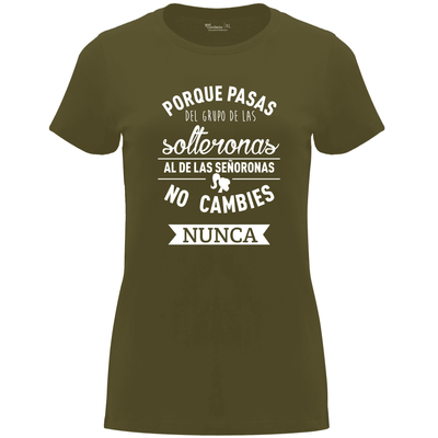 Camiseta despedida de soltera - De señorona a solterona