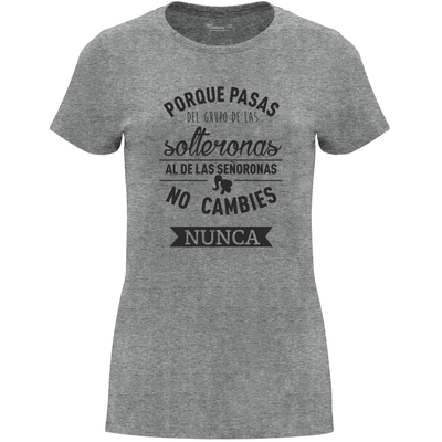 Camiseta despedida de soltera - De señorona a solterona