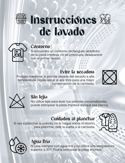Instrucciones de lavado para camisetas de despedida de soltero – Cuida tu prenda.