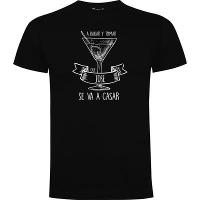 Camiseta despedida de soltero diseño A bailar y a tomar