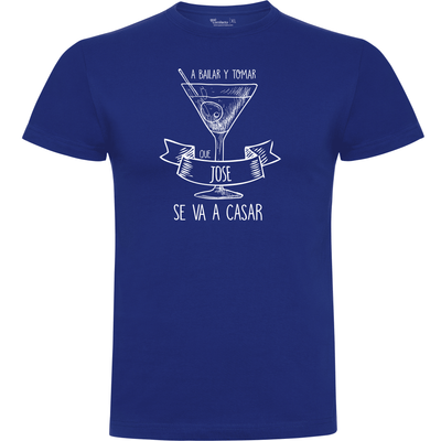 Camiseta despedida de soltero · Diseño A bailar y a tomar