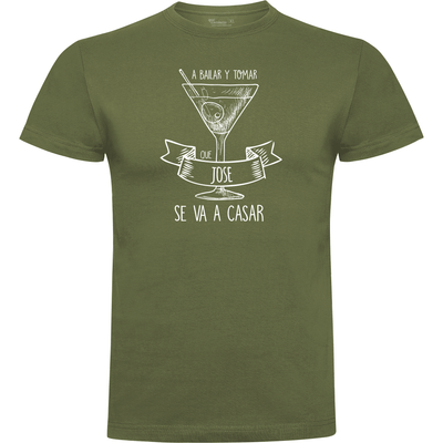 Camiseta despedida de soltero · Diseño A bailar y a tomar