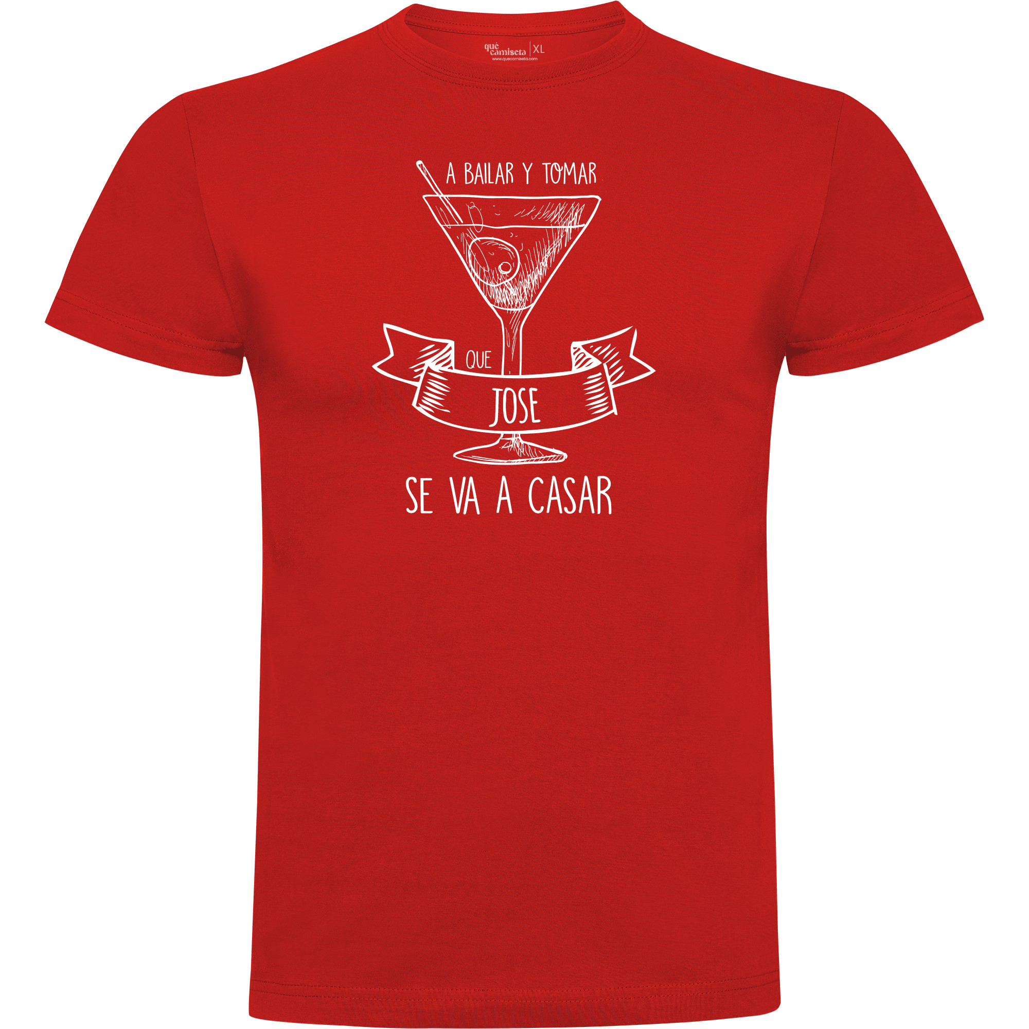 Camiseta despedida de soltero · Diseño A bailar y a tomar
