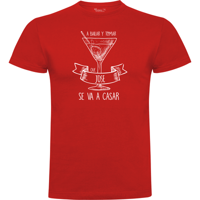 Camiseta despedida de soltero · Diseño A bailar y a tomar