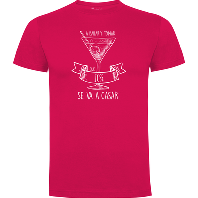 Camiseta despedida de soltero · Diseño A bailar y a tomar