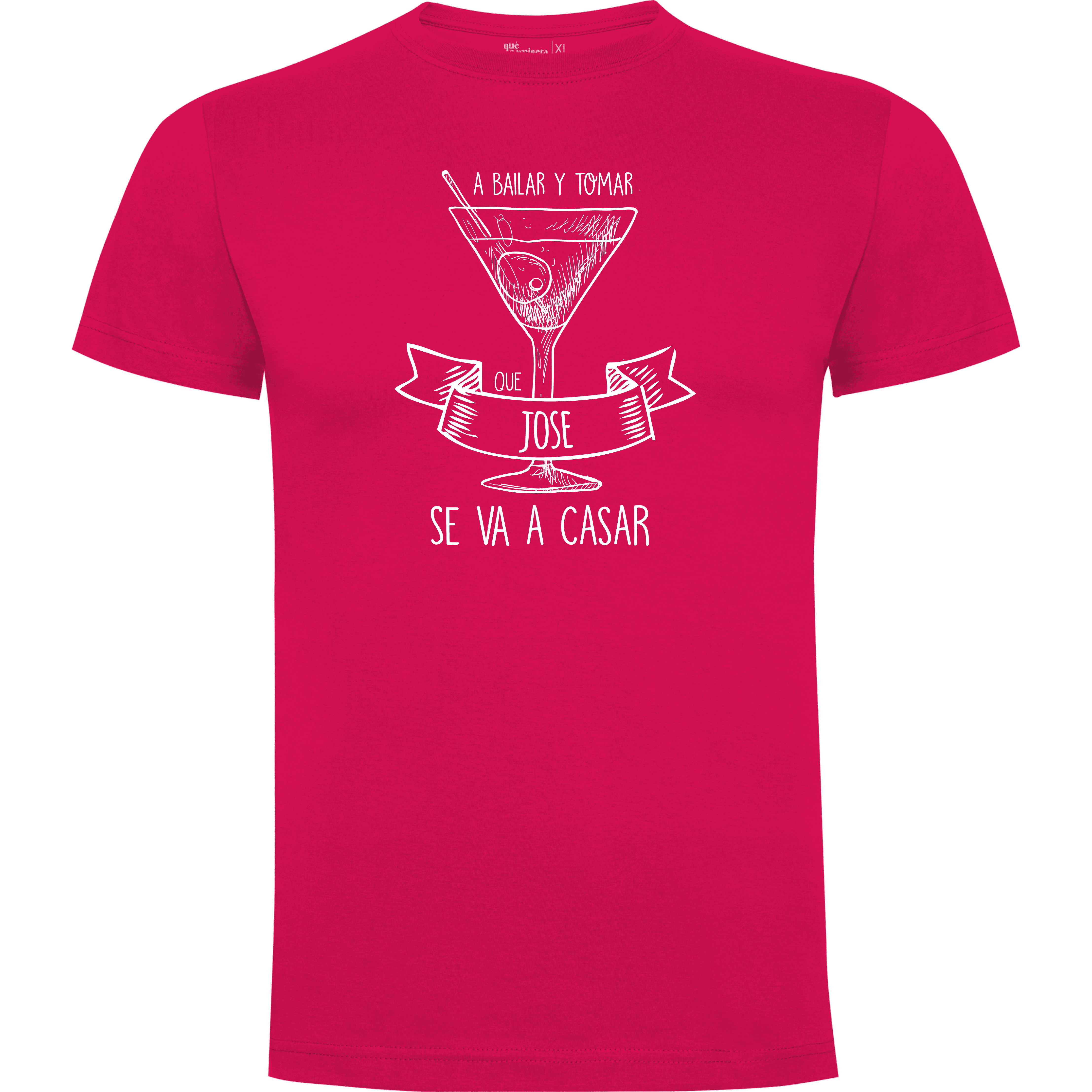 Camiseta despedida de soltero · Diseño A bailar y a tomar