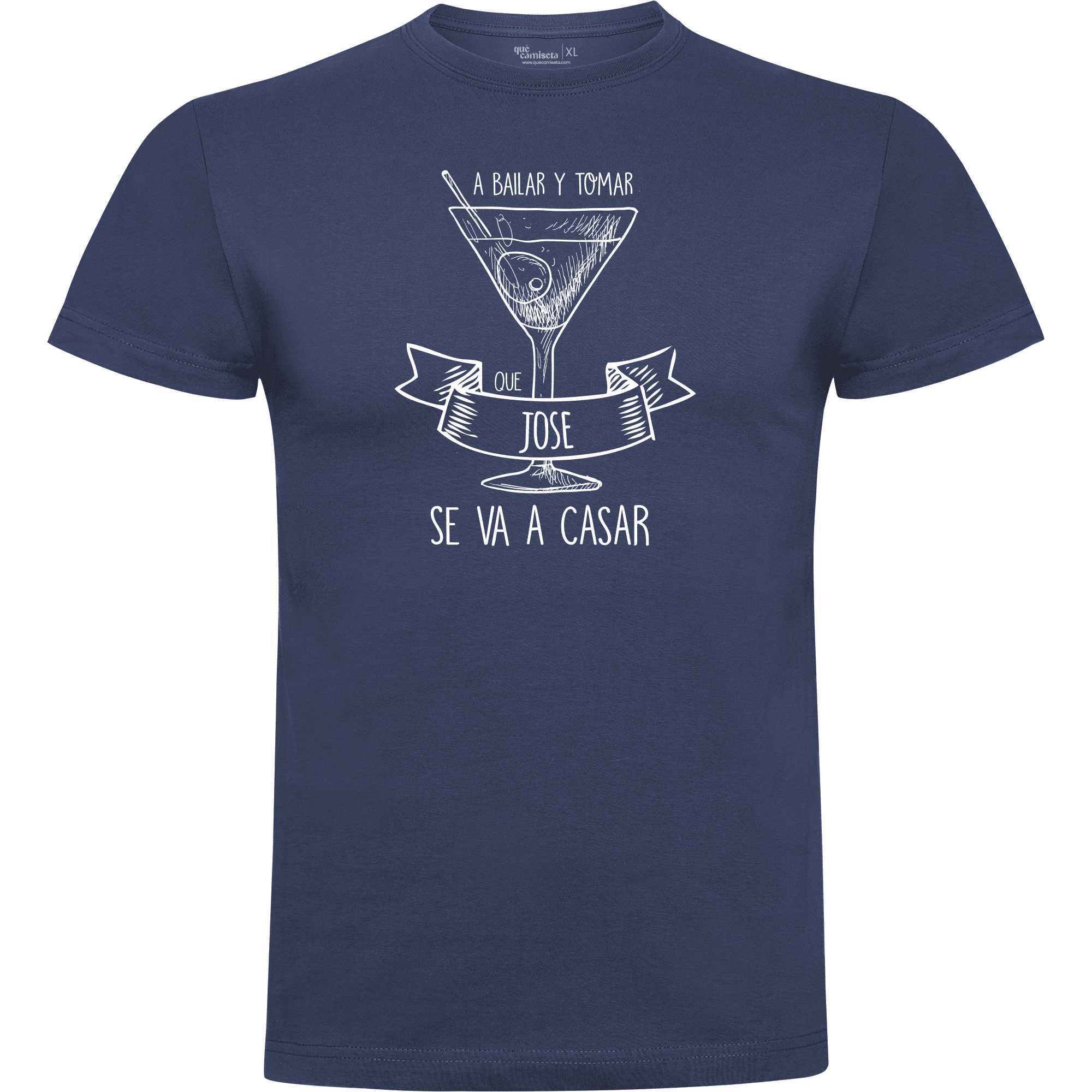 Camiseta despedida de soltero · Diseño A bailar y a tomar