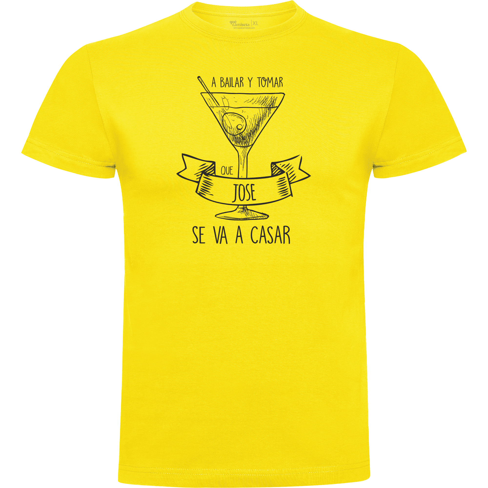 Camiseta despedida de soltero · Diseño A bailar y a tomar