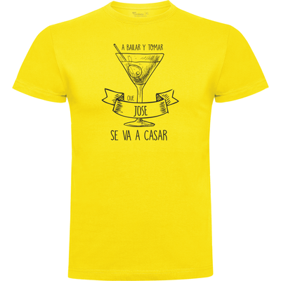 Camiseta despedida de soltero · Diseño A bailar y a tomar