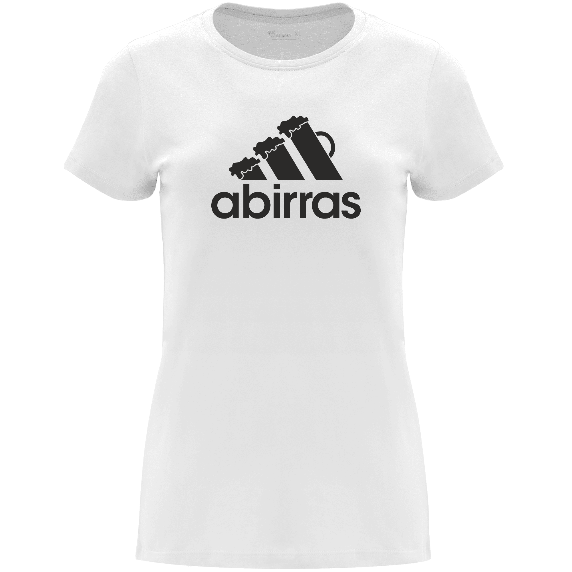Camiseta despedida de soltera para amigas de la novia en algodón orgánico – Diseño A birras – Color Blanco